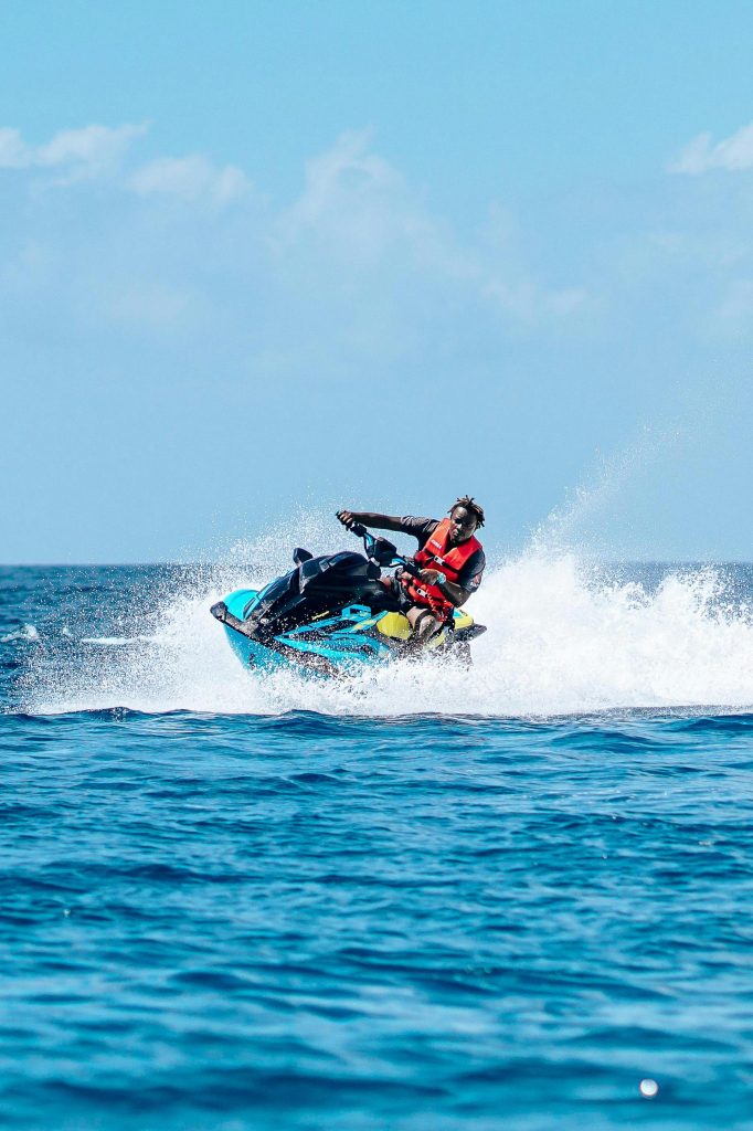 Man riding a Jet Ski on the water - Jet Ski and PWC insurance