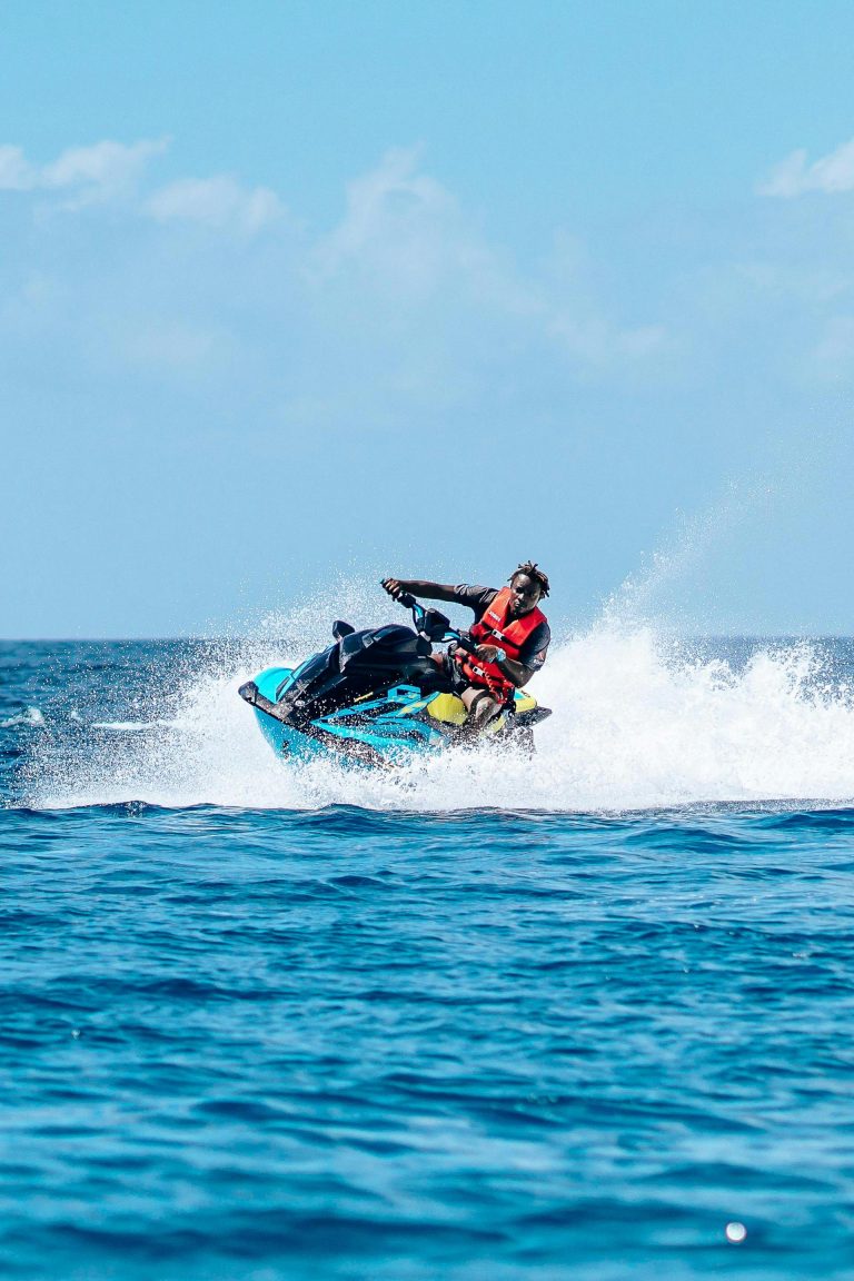 Man riding a Jet Ski on the water - Jet Ski and PWC insurance